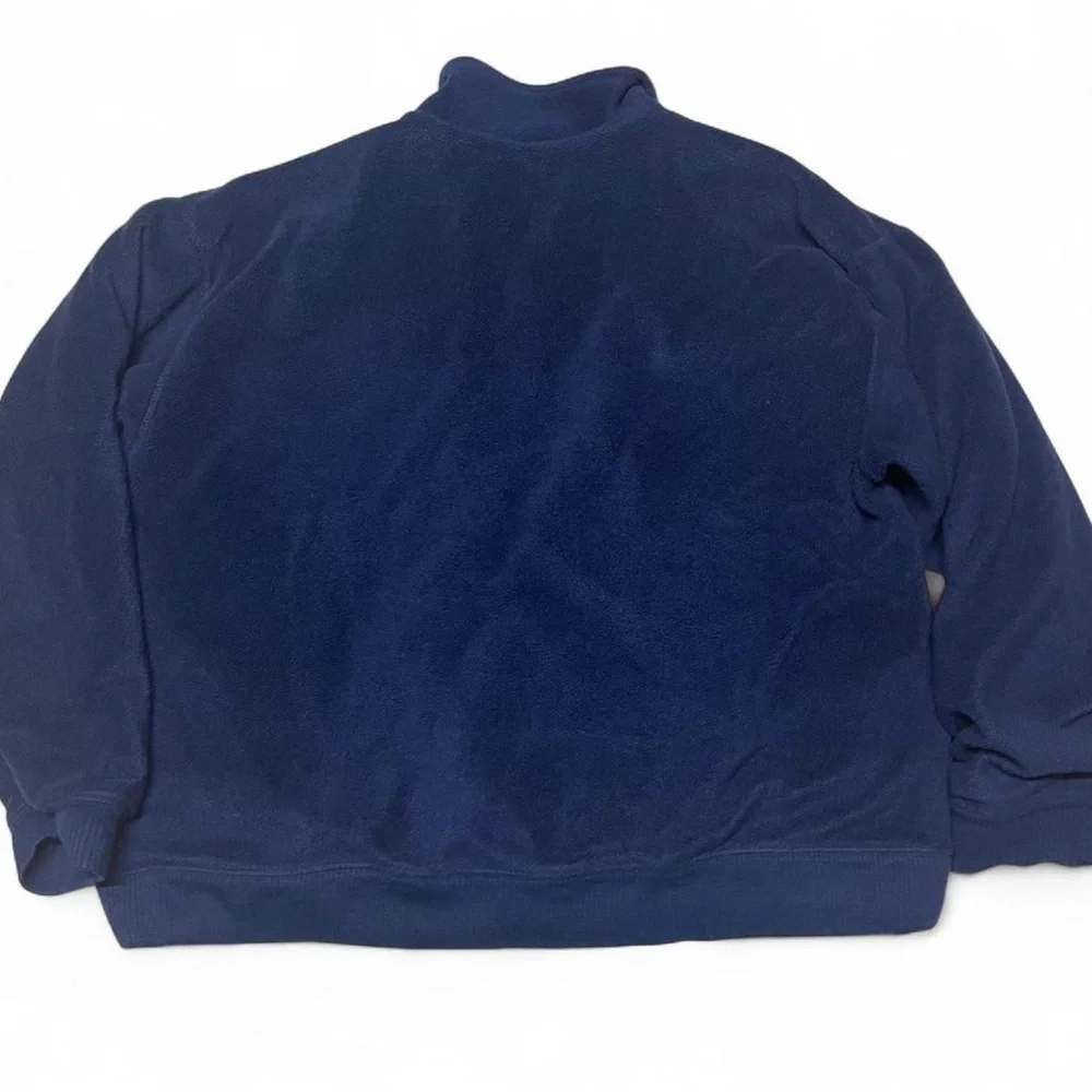 Vintage Banana Republic Quarter Zip Fleece Size XL Flannel Lined Sweater Blue